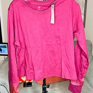 Holiday Graphic Crop Long sleeve Tee by adidas 1x